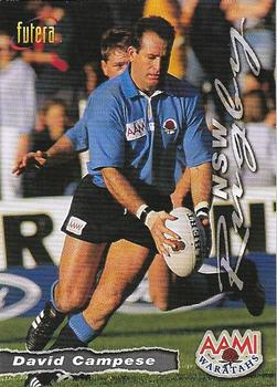 1996 Futera Rugby Union #53 David Campese Front